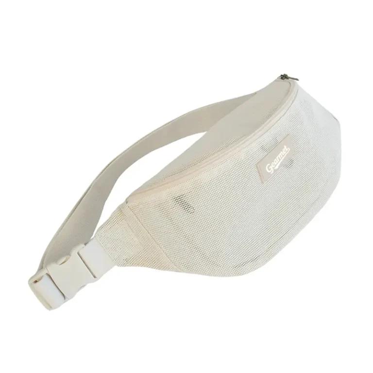 Sande-essentials-crossbody-bag-mesh-bumbag-sand-neutral-45degree